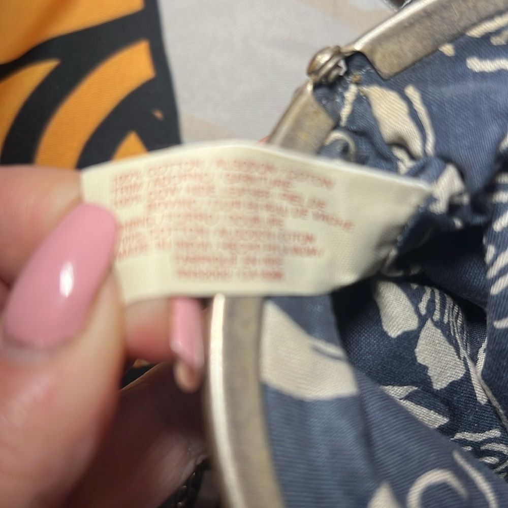 Lucky Brand Blue Crossbody Bag with Floral Embroidery - Picture 9 of 10